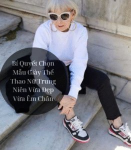 ảnh giày thể thao nữ trung niên